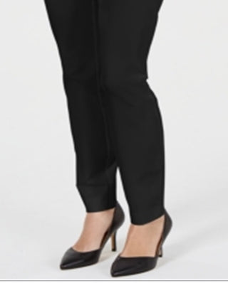 Alfani Women's Solid Skinny Wear to Work Pants Black Black Size 6