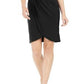 Jessica Howard Women's Cap Sleeve Draped Sheath Dress Black Size 12