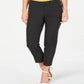 Anne Klein Women's Micro Dot Cropped Pants Black Size 14