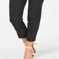 Anne Klein Women's Micro Dot Cropped Pants Black Size 14