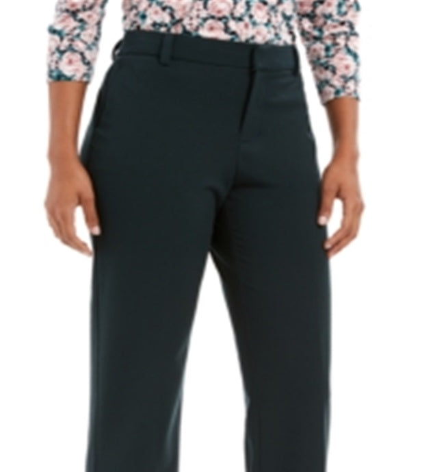 Charter Club Women's Heather Wear to Work Pants Green Size 4 Petite
