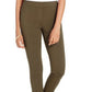 Style & Co Women's Curvy Seamed Ponte Knit Pants Green Size 14