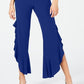 INC International Concepts Women's Sleeveless Wide Leg Party Jumpsuit Blue Size 14P