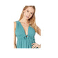 Free People Women's  Sleeveless V Neck Hi-Lo Top Blue Size Small