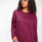 Bewakoof Women's Solid Boxy Sweatshirt Purple Size XX-Large
