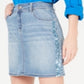 INC Women's Sequined Pocketed Zippered Mini Skirt Blue Size 4