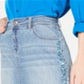 INC Women's Sequined Pocketed Zippered Mini Skirt Blue Size 4