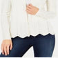 Charter Club Women's Open Front Cardigan White Size Small