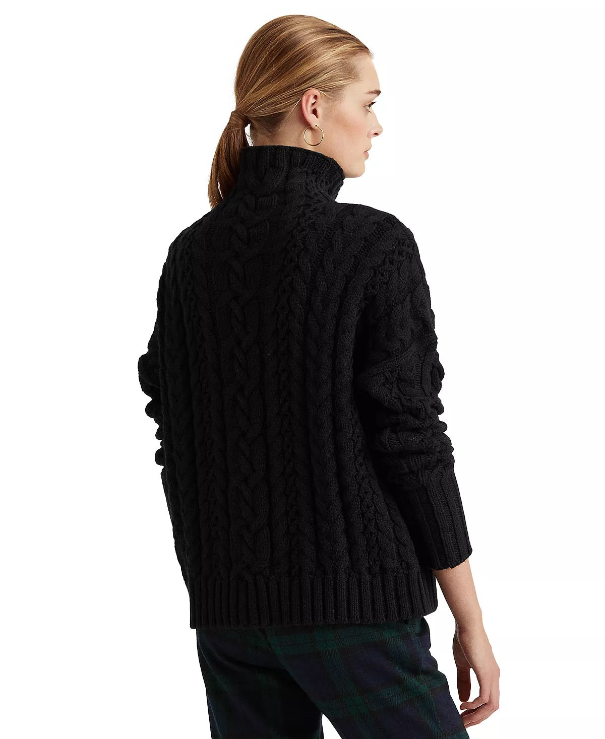 Lauren Ralph Lauren Women's Plus Knit Sweater Black Size 1X