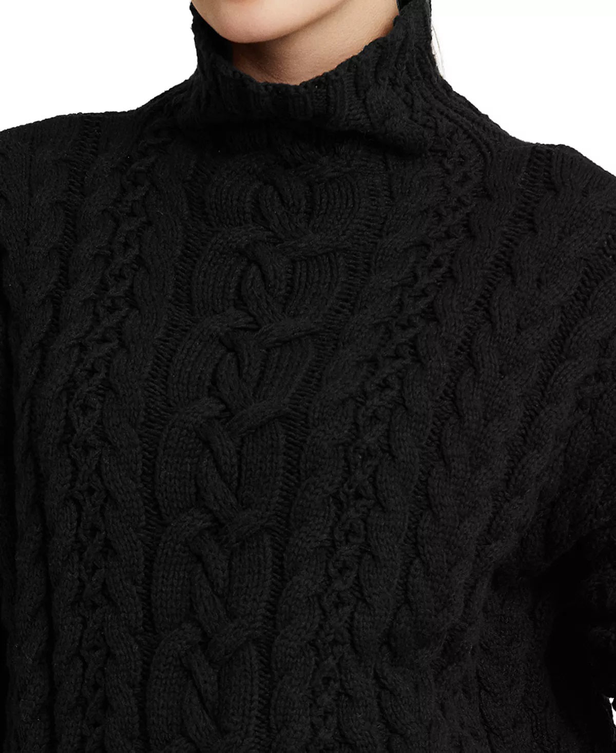 Lauren Ralph Lauren Women's Plus Knit Sweater Black Size 1X