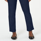 Karen Scott Women's Pull on Flat Front Pants Blue Size XL
