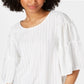 Alfani Women's Bell Sleeve Blouse Top White Size X-Large