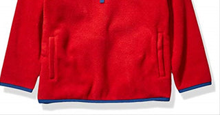 Amazon Essentials Boy's Polar Fleece Quarter Zip Pullover Jacket Red Size XX-Large