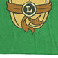 Nickelodeon Boy's Teenage Mutant Ninja Turtles Leonardo Chest Costume Short Sleeve T-Shirt Green Size 5