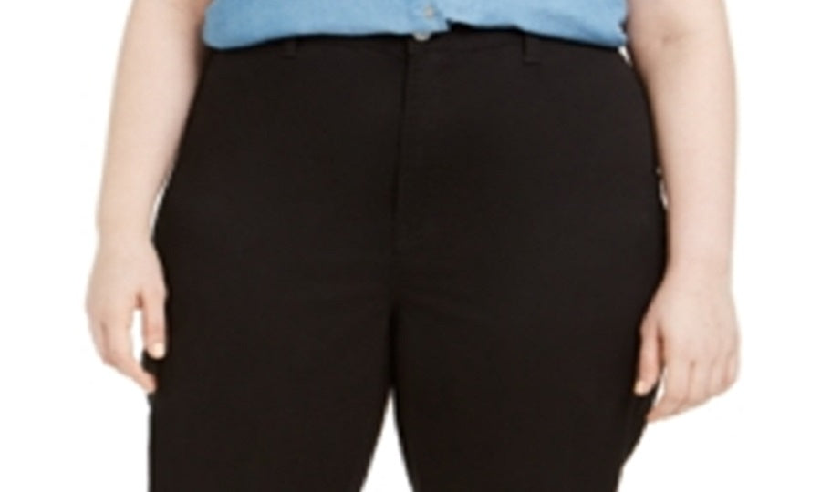 Celebrity Pink Women's Zippered Pocketed Cropped Pants Black Size Petite Small