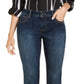 INC Women's Essential Curvy-Fit Skinny Jeans with Tummy Control Blue Size 4