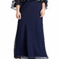 Ralph Lauren Women's Sequined Overlay Georgette Gown Blue Size 12