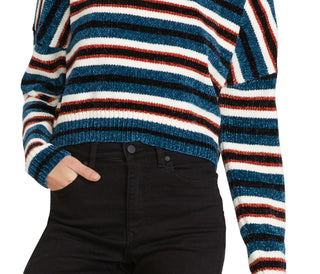 Volcom Women's Pullover Sweaters Blue Size X-Small