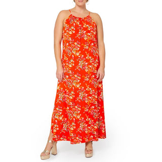 Leota Cameron Floral Maxi Dress in Wcfg - Watercolor Floral