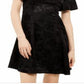 Michael Kors Women's Satin Fit & Flare Dress Black Size Petite Small