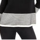 Charter Club Women's Ribbed Sweater Black Size Petite L