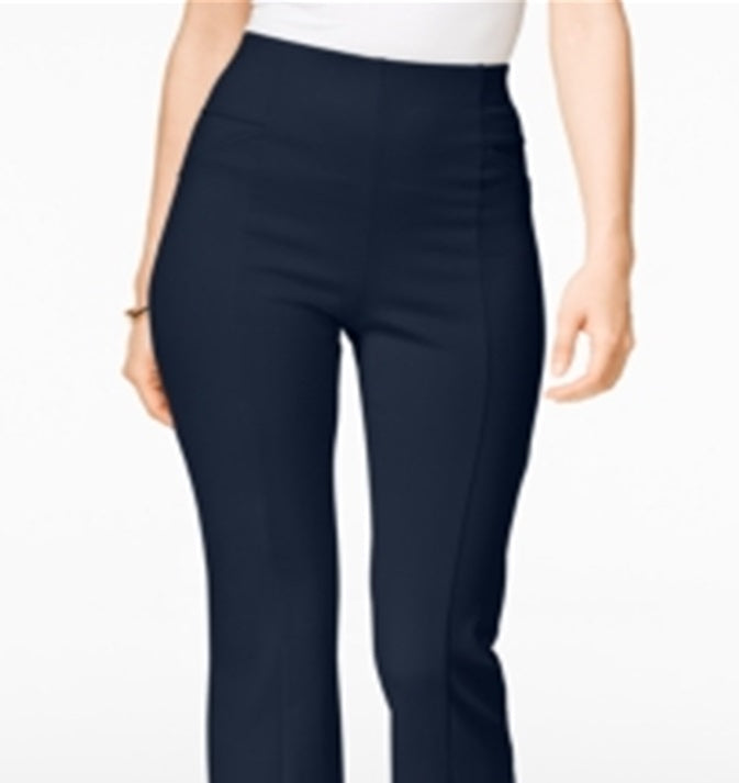 INC International Concepts Women's High Waist Bootcut Pants Blue Size 2