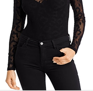 Guess Women's Leona Body Negru Top Black Size Large