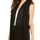 Alfani Women's Pleated Mesh Vest Black Size XL