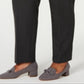 Charter Club Women's Slim Leg Ankle Pants Grey Size 14W