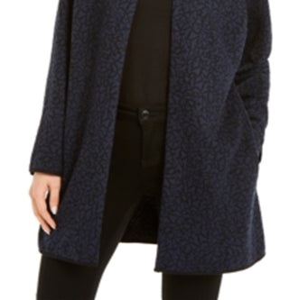 Alfani Women's Open Front Jacquard Jacket Black Size Petite Small