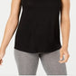 Ideology Women's Fitness Yoga Tank Top Black Size X-Small