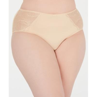 INC Women's Intimates Lace Trim Solid Everyday Hipster Beige Plus Size 3X