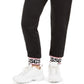 Guess Women's Nina Logo Hem Jogger Pants Black Size Large