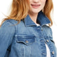 INC International Concepts Women's Cropped Denim Jacket Blue Size X-Large