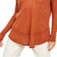Free People Women's Ocean Air Hacci Top Brown Size X-Large