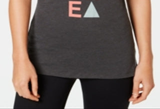 Columbia Women's Word Block Slogan Crewneck Graphic T-Shirt Gray Size X-Small