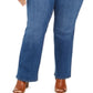Style & Co. Womens Denim Boot Cut Jeans Blue Size 24W