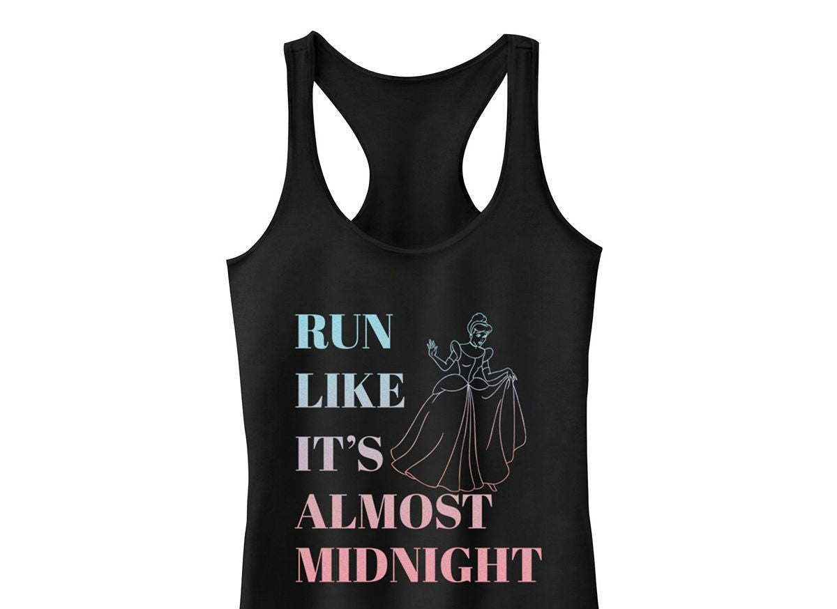 Fifth Sun Juniors' Disney's Cinderella Graphic Tank Girl's Black Size 2XL