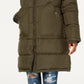 Maralyn & Me Junior's Faux Fur Trim Hooded Puffer Coat Green Size XX-Large