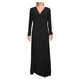 Lauren Ralph Lauren Women's Rowenah Surplice Pintuck Formal Dress  Black Size 6