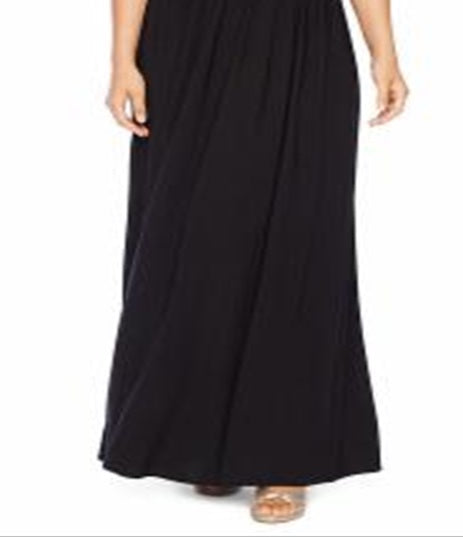 Nightway Women's Lace Sleeveless Halter Full Length Evening Fit Flare Dress Black Size 4