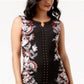 JM Collection Women's Studded Sheath Dress Black Size Medium