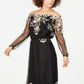 INC International Concepts Women's Embroidered Off the Shoulder Maxi Dress Black Size 10