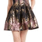Vince Camuto Women's Metallic Fit & Flare Dress Pink Size 4