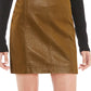 Free People Women's Modern Femme Mini Skirt Brown Size 2