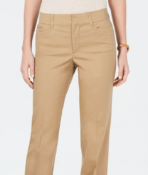 Charter Club Women's Denim Trousers Brown Size 8 Petite