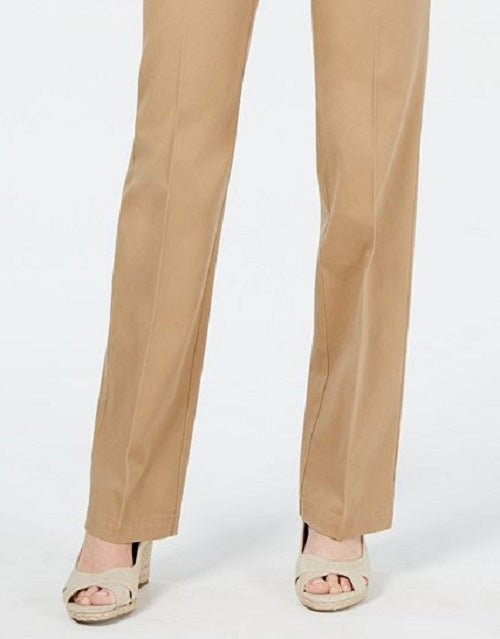 Charter Club Women's Denim Trousers Brown Size 8 Petite