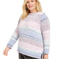 Style & Co Women's Pink Printed Long Sleeve Blouse Size 0X