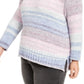 Style & Co Women's Pink Printed Long Sleeve Blouse Size 0X