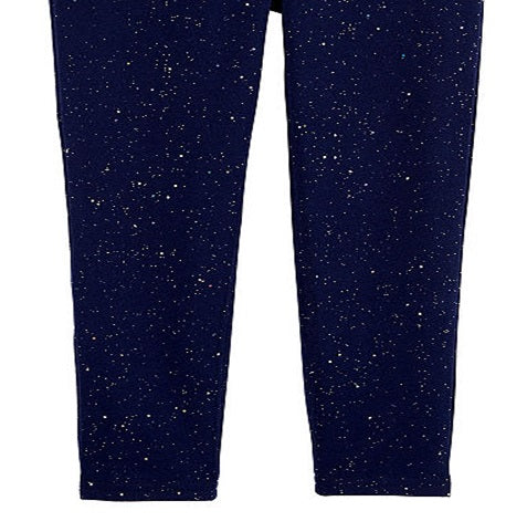 Carters Girl's French Terry Jeggings Blue Size 3T